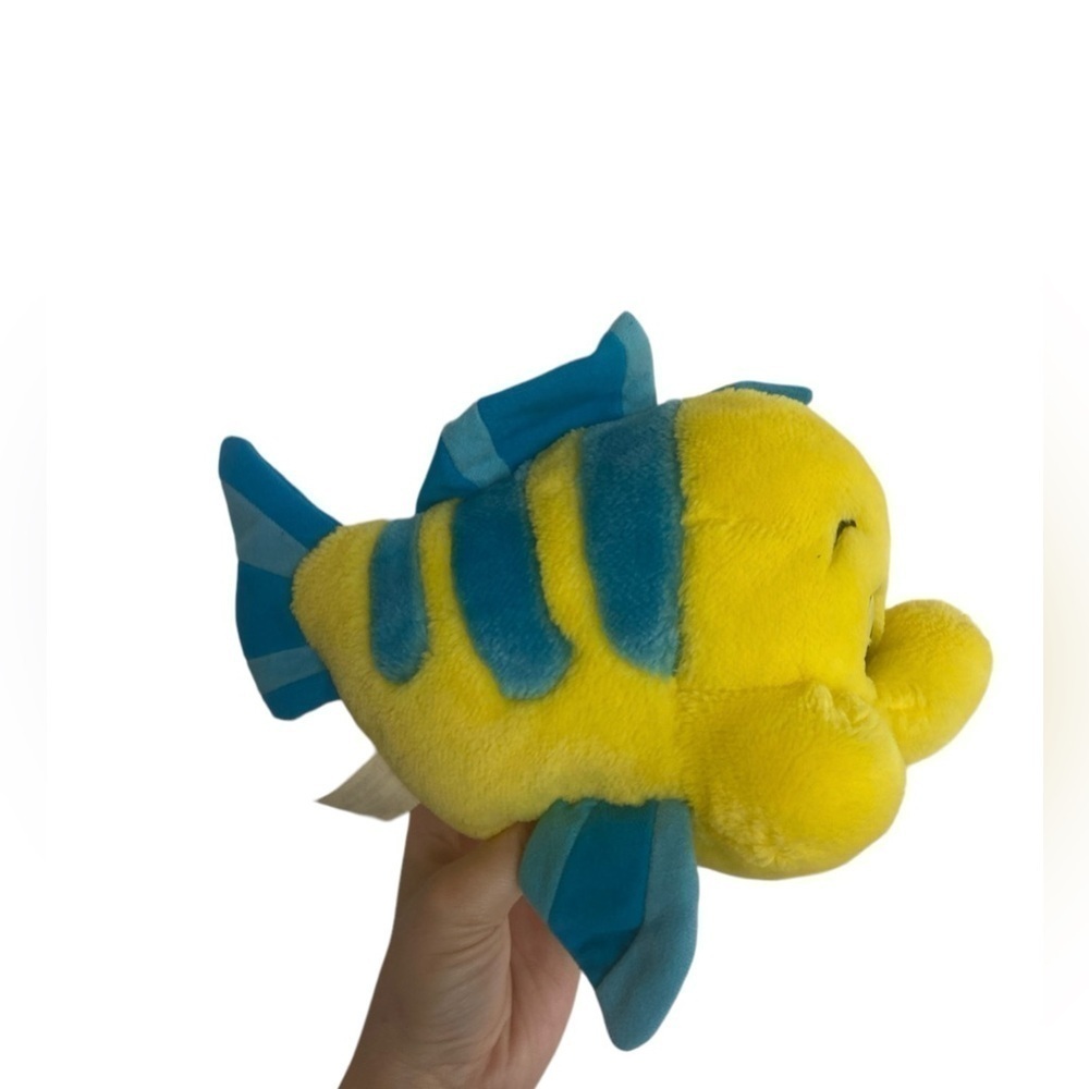 Disney the little mermaid flounder plush toy by Mattel 1993